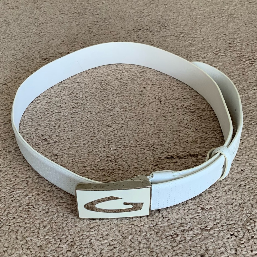 Alberto Guardion White Belts Size:M.